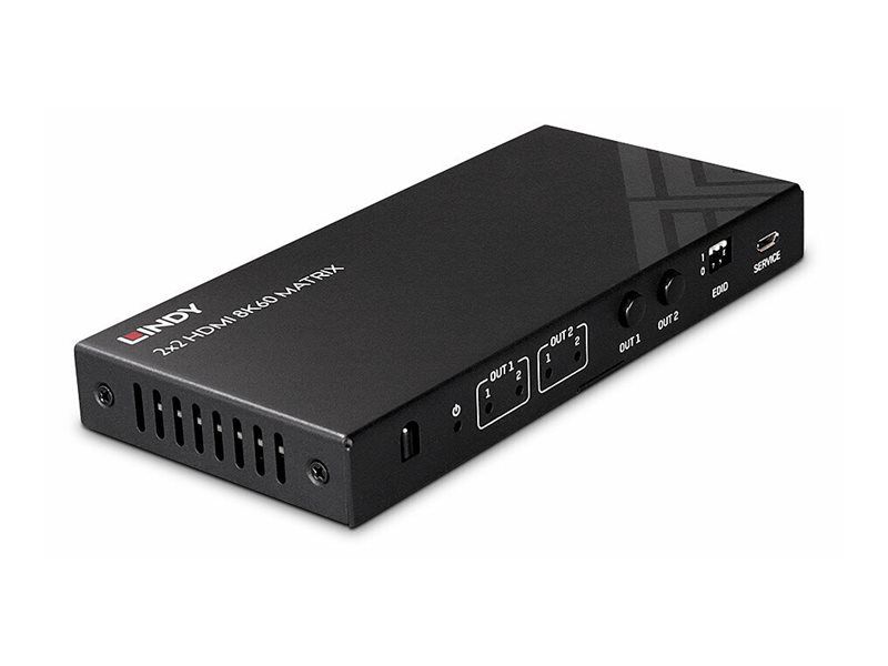 Lindy Video/Audio-Schalter - 2x2, 8K60, Matrix