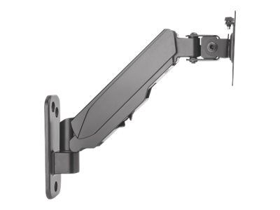 Manhattan TV & Monitor Mount, Wall, Spring Arm, 1 screen, Screen Sizes: 17-32", Black, VESA 75x75 to 100x100mm, Max 8kg, Height Adjustable Swivel Arm (2 pivots)