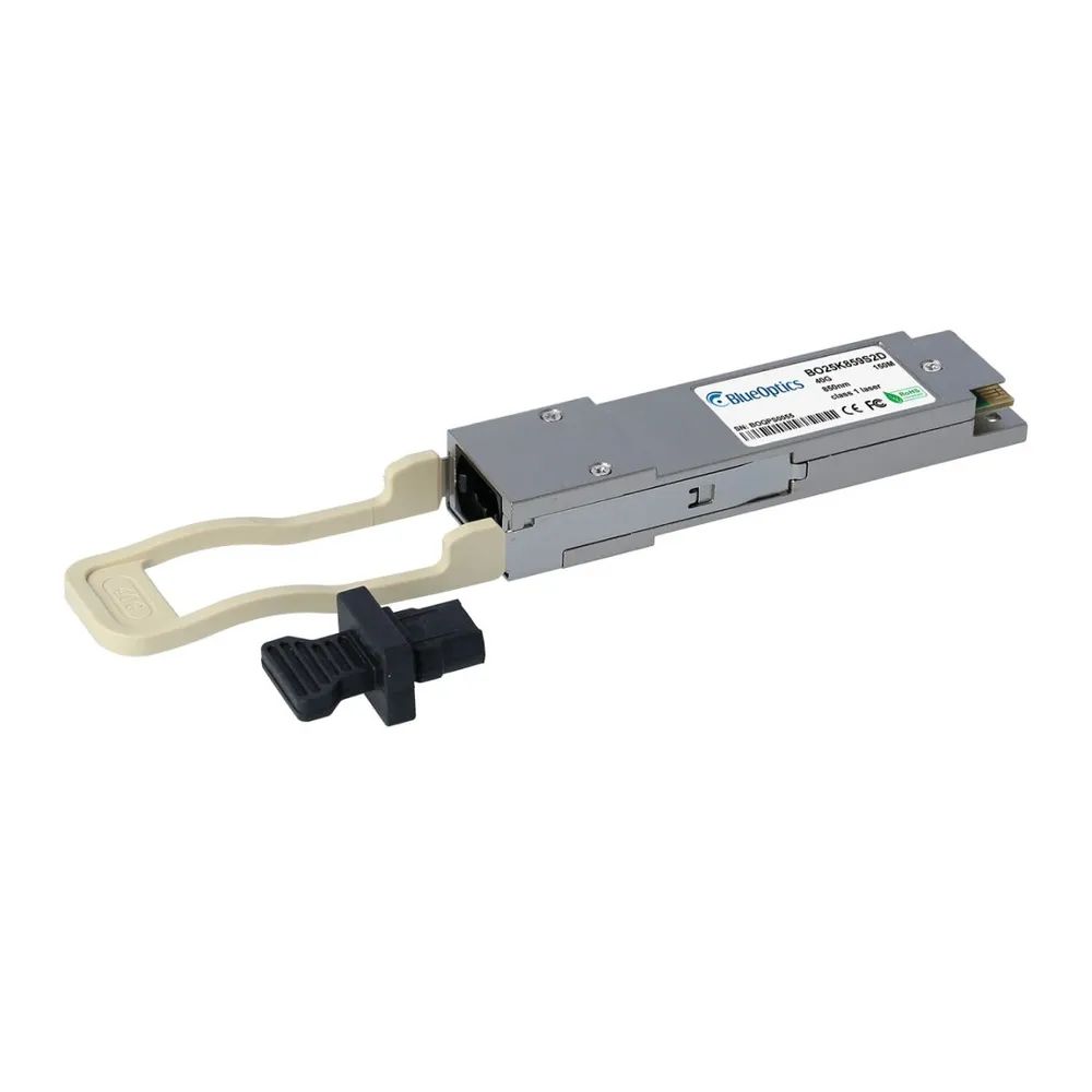 BlueOptics LinkSys QSFP-40G-SR4 BlueOptics BO25K859S2D QSFP Transceiver, 40GBASE-SR4, Multimode Fiber, 4x850nm, 150M