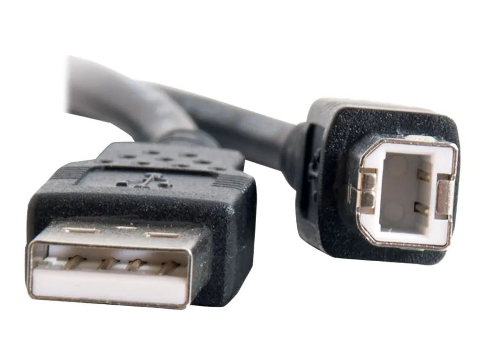 C2G 3.3ft USB A to USB B Cable - USB A to B Cable - USB 2.0 - Black - M/M - USB-Kabel - USB (M)