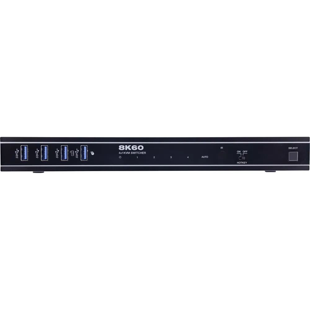 InLine KVM Switch - 4-fach - HDMI - 8K@60Hz - USB 3.2 - mit IR & RS-232