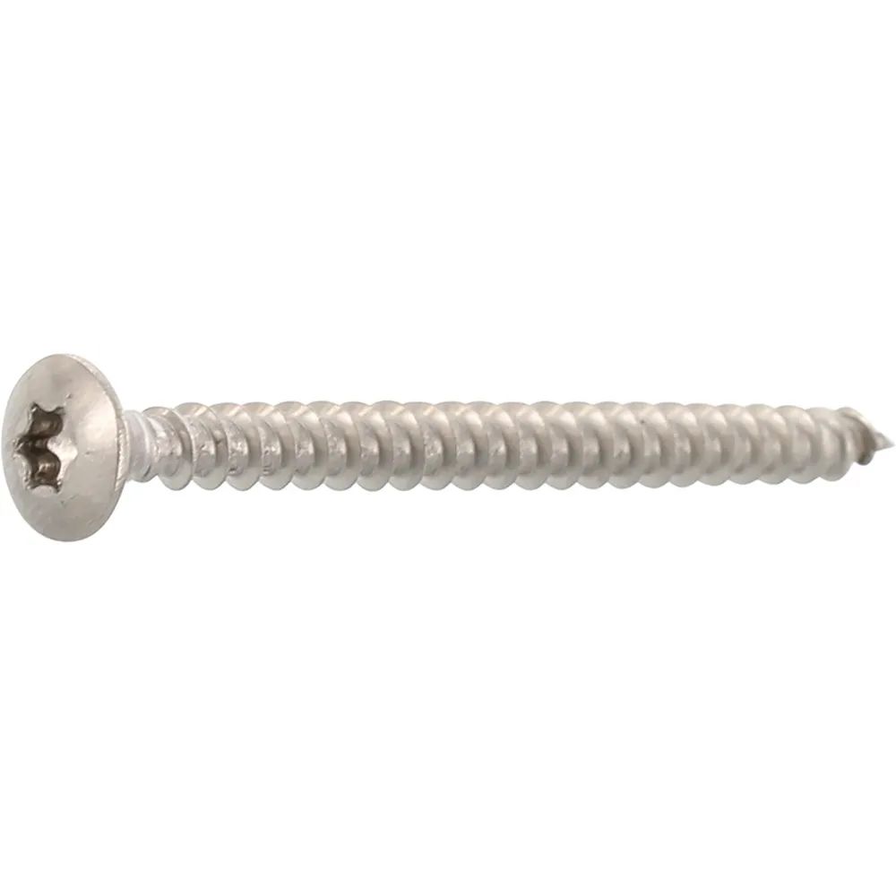 Eigenmarke Spanplattenschraube Linsensenkkopf 3.5x 40 Vollgewinde Torx 10 Edelstahl A2