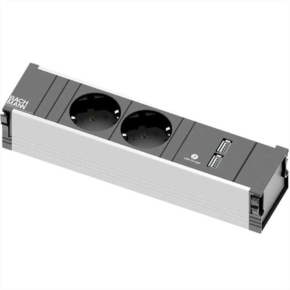 BACHMANN CONI 2x Schutzkontakt 1x USB Charger