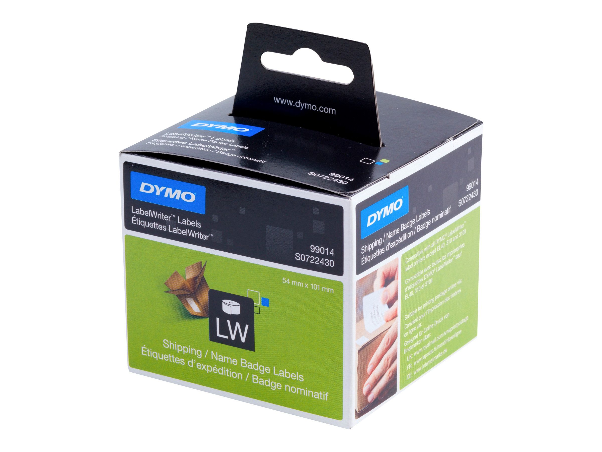 Dymo LabelWriter Shipping - Klebstoff - weiß - 54 x 101 mm 220 Etikett(en) (1 Rolle(n)