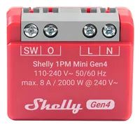Shelly SCHALTAKTOR WLAN 1X8A MF / SHELLY 1 PM MINI GEN4 FG3800238070809
