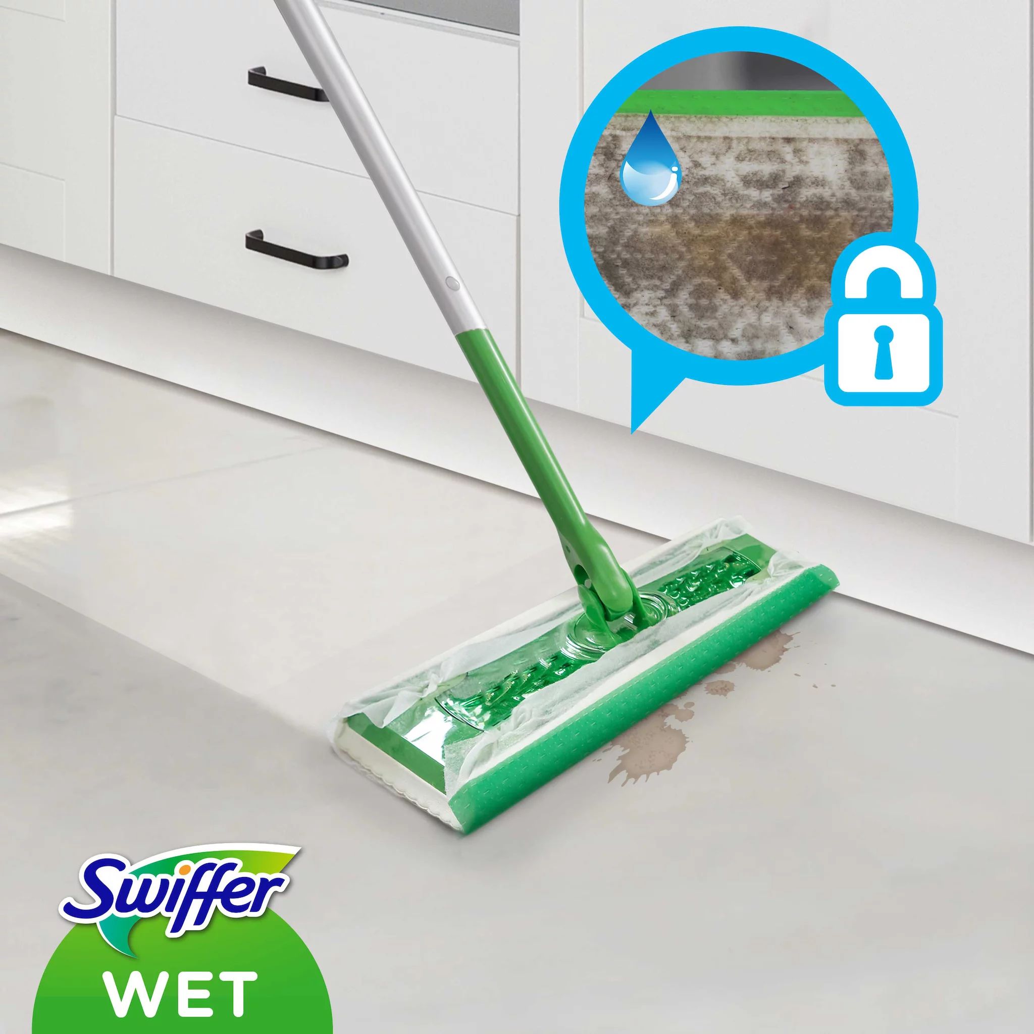 Swiffer Wet Wischtücher Antibakteriell Nachfüllpackung 20er