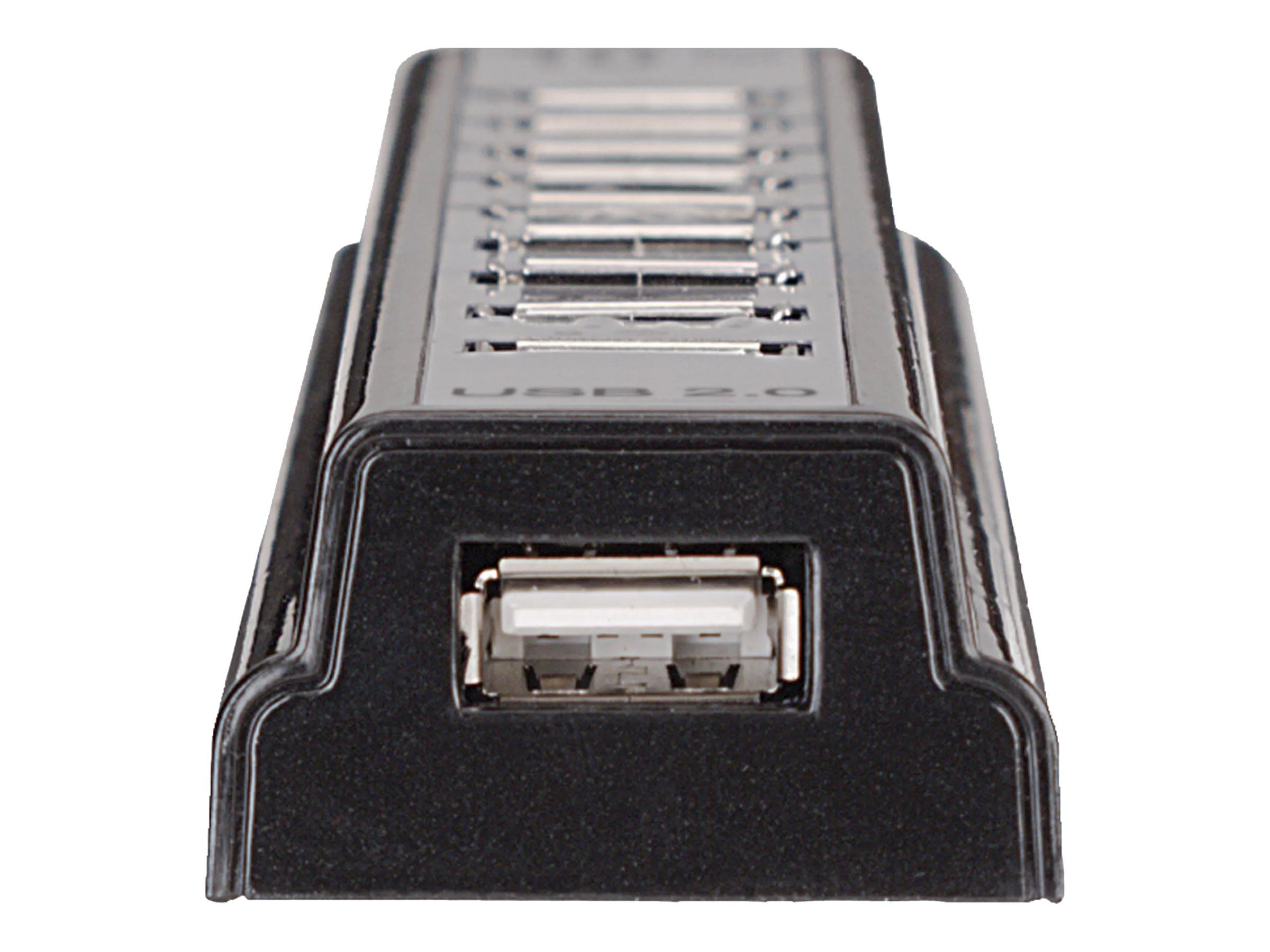 Manhattan USB-A 10-Port Desktop Hub, 10x USB-A Ports, 480 Mbps (USB 2.0)