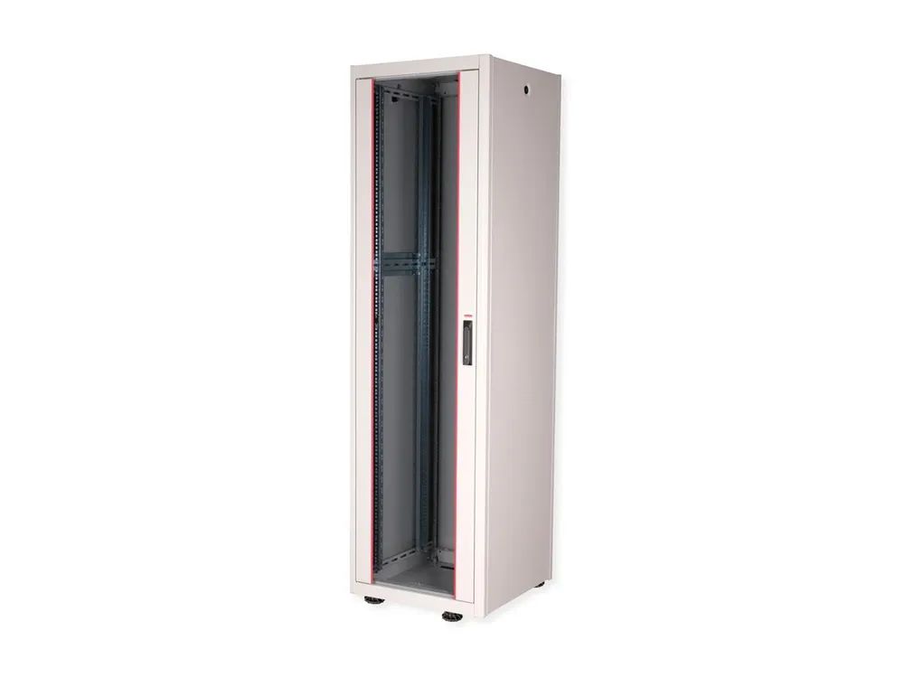 ROLINE Basic - Gehäuse Netzwerkschrank - mit Glastür, 600 x 600 mm (B x T)