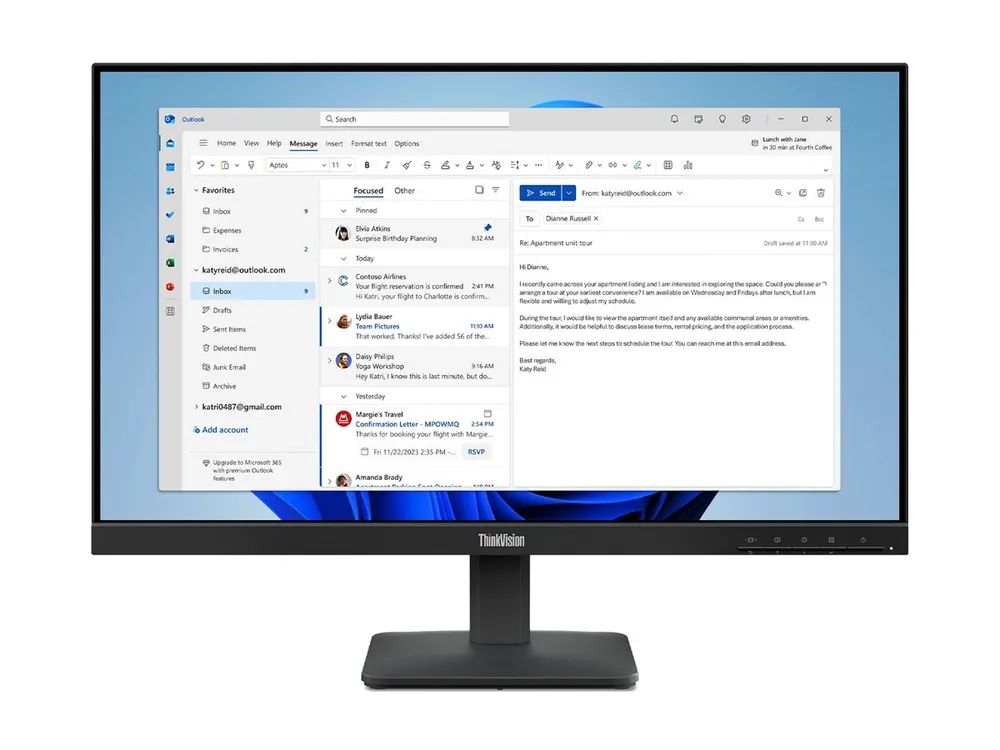 Lenovo ThinkVision S24-4e - LED-Monitor - 61 cm (24")