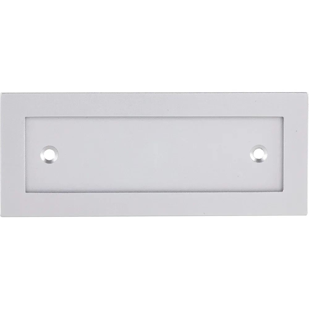 MARCHESI Schriftrahmen, 120 x 48 mm, Aluminium silber eloxiert