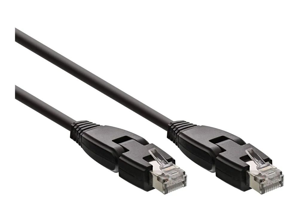 InLine Patchkabel 180° - S/FTP (PiMf) - Cat.6A - halogenfrei - 1m