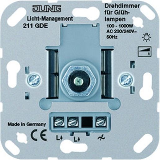 Jung DIMMER F.GLÜH+HALOG.100-1000W / JUNG 211 GDE 211GDE