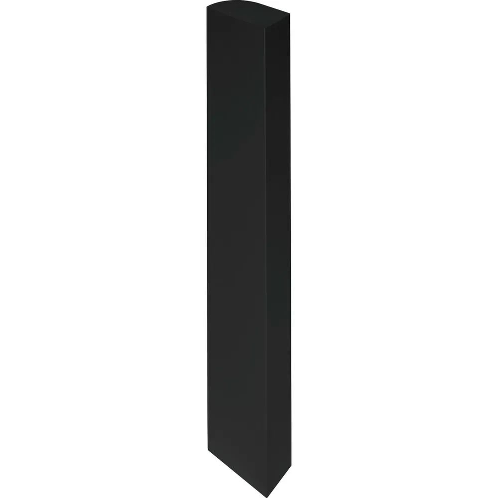 ALUMIS Füllprofil Aktor C vert. E-Gerätebefestigung, L 600, Alu schwarz matt