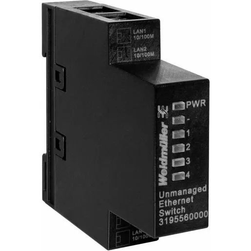 Weidmüller NETZWERK-SWITCH 4P REG 24VDC / WEIDMÜ IE-SW-BI-04-4TX-LV 3195560000