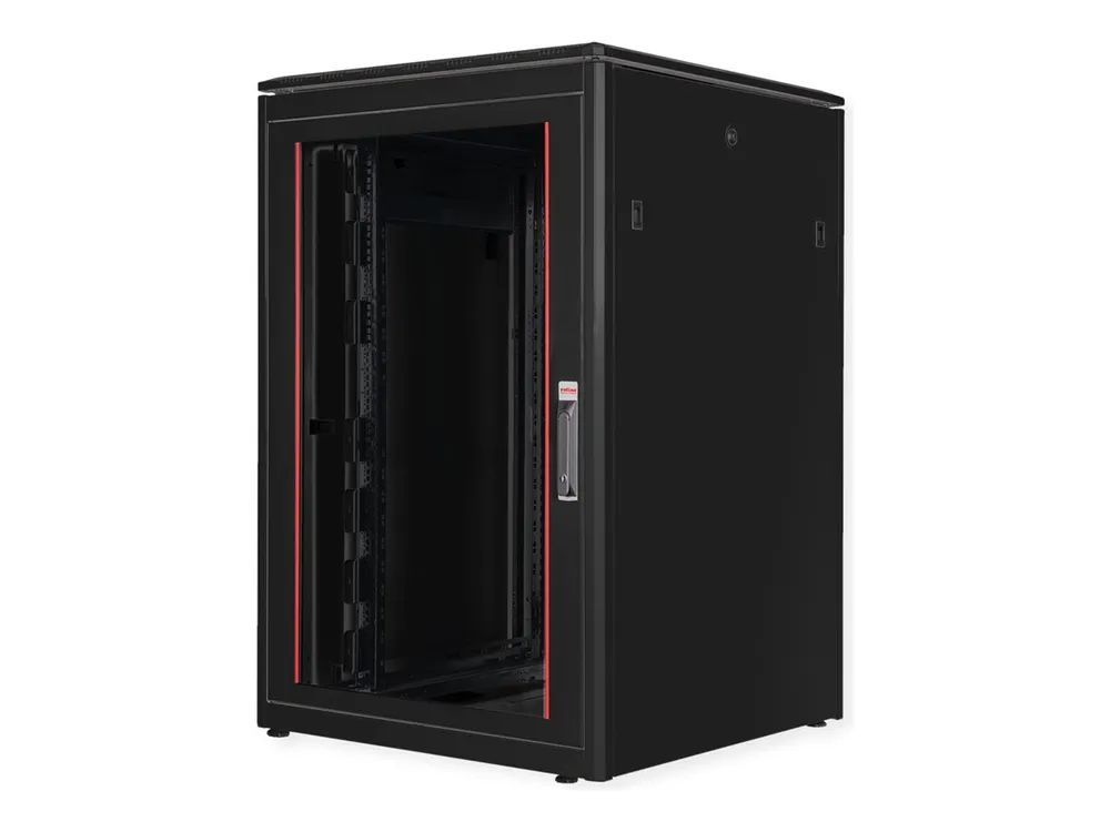 ROLINE Pro - Schrank Netzwerkschrank - mit Glastür, 800 x 800 mm (B x T)