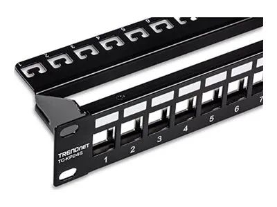 TRENDnet TC-KP24S - Patchpanel (Blindblech) - Rack montierbar - 1U - 48.3 cm (19")