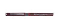 rOtring 1904752 - Verschlossener Gelschreiber - Schwarz - Burgund - 0,2 mm