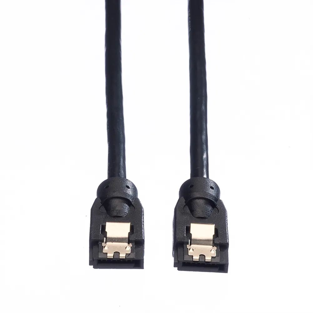 ROLINE Internes SATA 6.0 Gbit/s HDD-Kabel mit Schnappverschluss, 0,5 m