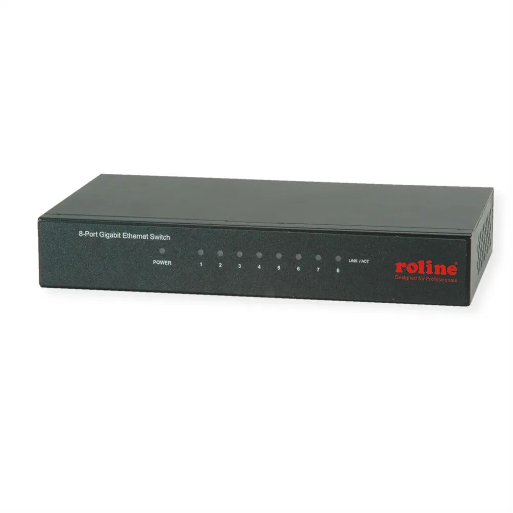 ROLINE Gigabit Ethernet Switch, 8 Ports
