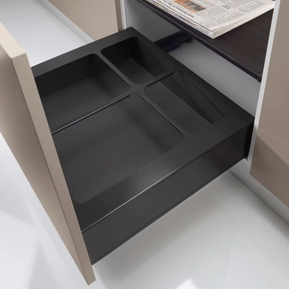NINKA eins2vier Abdeckrahmen KB 600 mm Stahl dunkelgrau