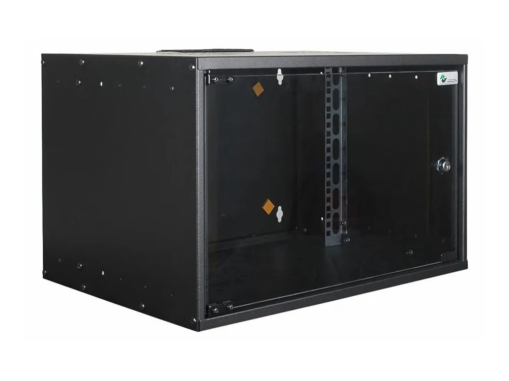 Lanview by Logon SOHO - Schrank Netzwerkschrank - 53 x 40, unmounted - geeignet für Wandmontage - Schwarz, RAL 9005 - 7U - 48.3 cm (19")