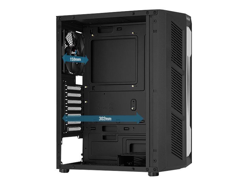 AEROCOOL ADVANCED TECHNOLOGIES AeroCool Prime - Mid tower - ATX - Seitenteil mit Fenster (gehärtetes Glas)