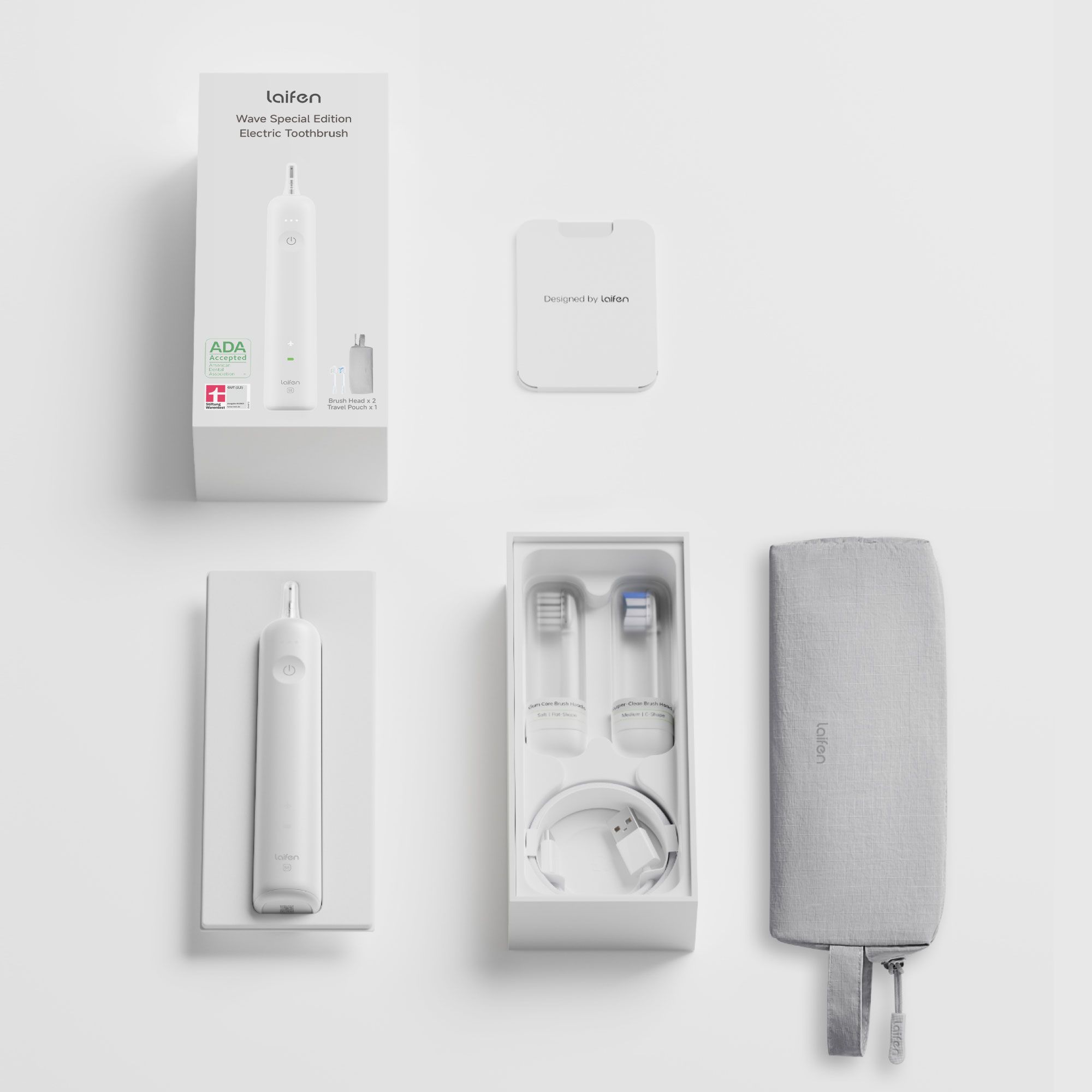 Laifen Wave Special Edition Electric Toothbrush - Matte White