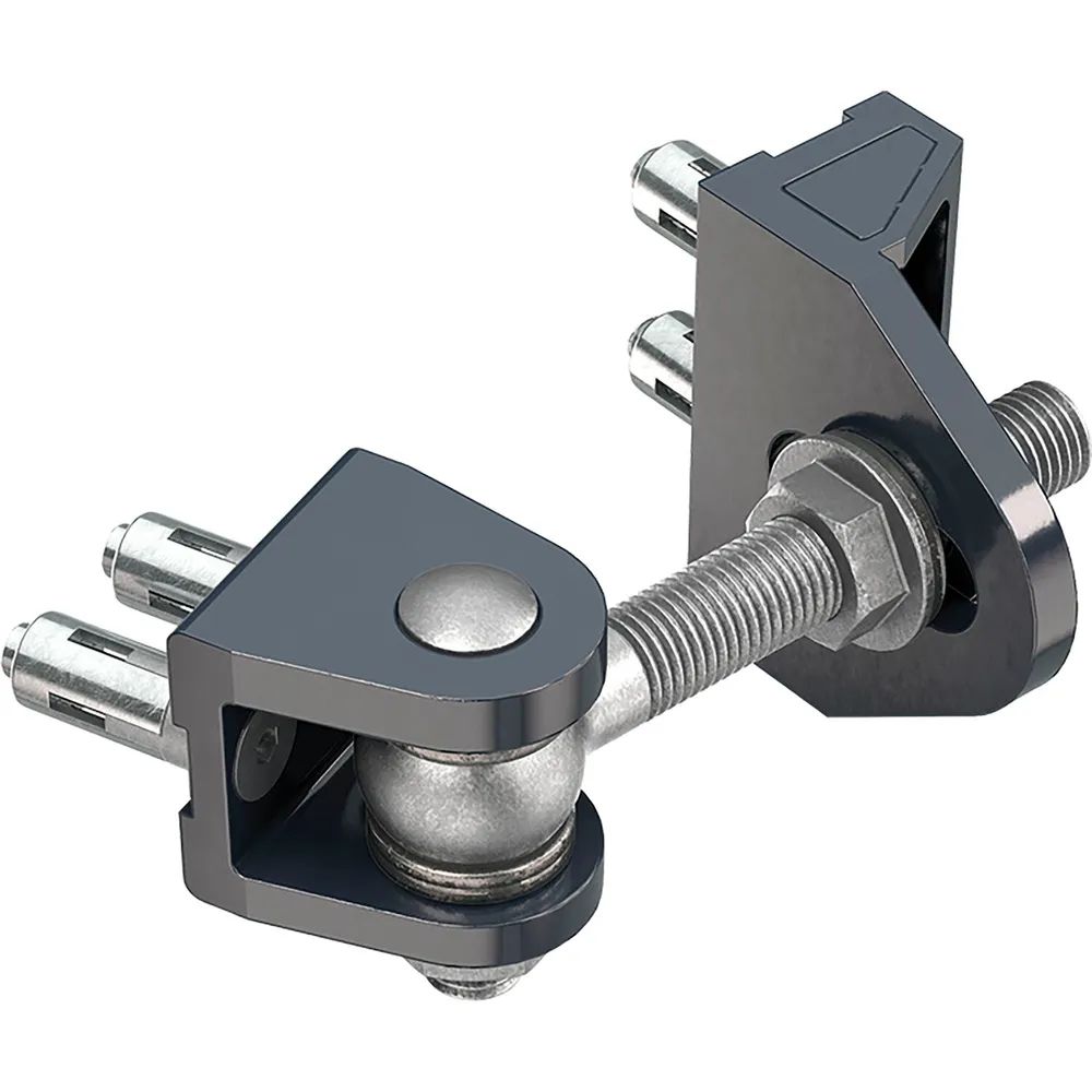 Locinox Torband BOLTONHD4D,4-fach verstellbar,180°Öffnungswinkel,Platte 45x35,5mm,silber
