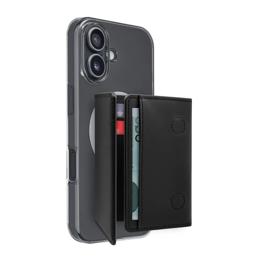 PURO MAG WALLET FOLD MagSafe Geldbörse, schwarz