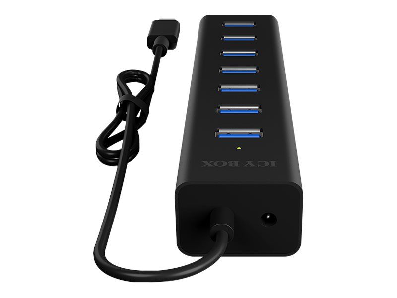 ICY BOX IB-HUB1700-C3 - Hub - 7 x SuperSpeed USB 3.0