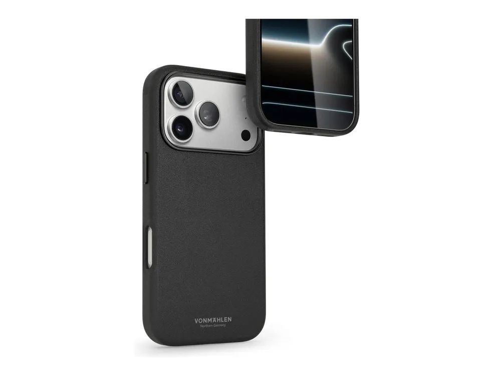 Vonmählen Kunstleder-Case für iPhone 17 Pro Max schwarz