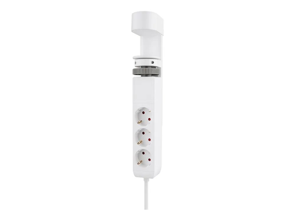 Neomounts Steckdosenleiste - USB-C + USB-A - Wechselstrom 230 V - 3680 Watt - Eingabe, Eingang Typ F - Ausgangsanschlüsse: 3 (2 x 24-poliger USB-C (PD)