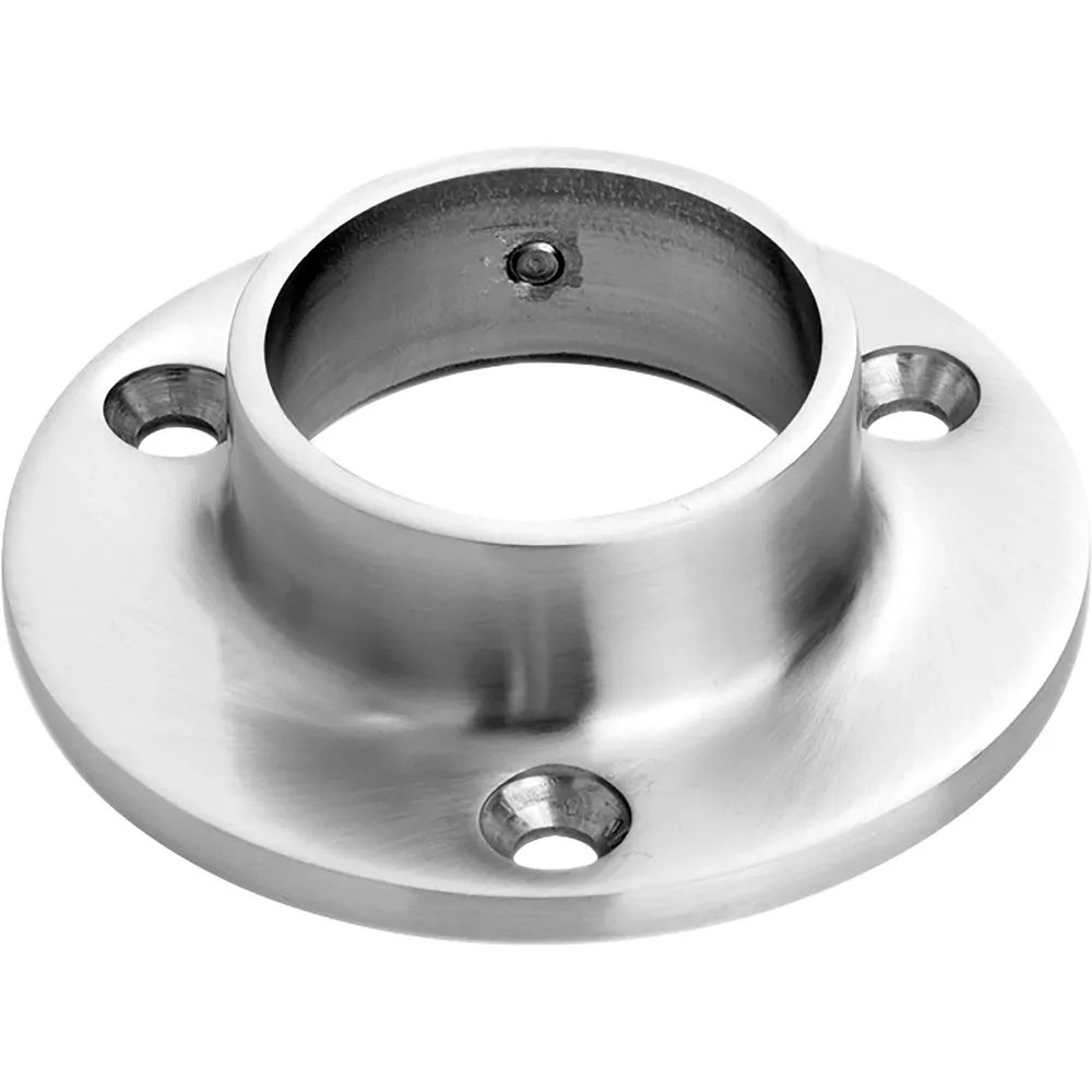 CROSO Flansch für Rohr ø 33,7 x 2,0 mm, Platten ø 71 mm, Edelstahl V2A