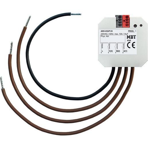 MDT SCHALTAKTOR 3FACH UP 10A 230V / MDT AKK-03UP.03