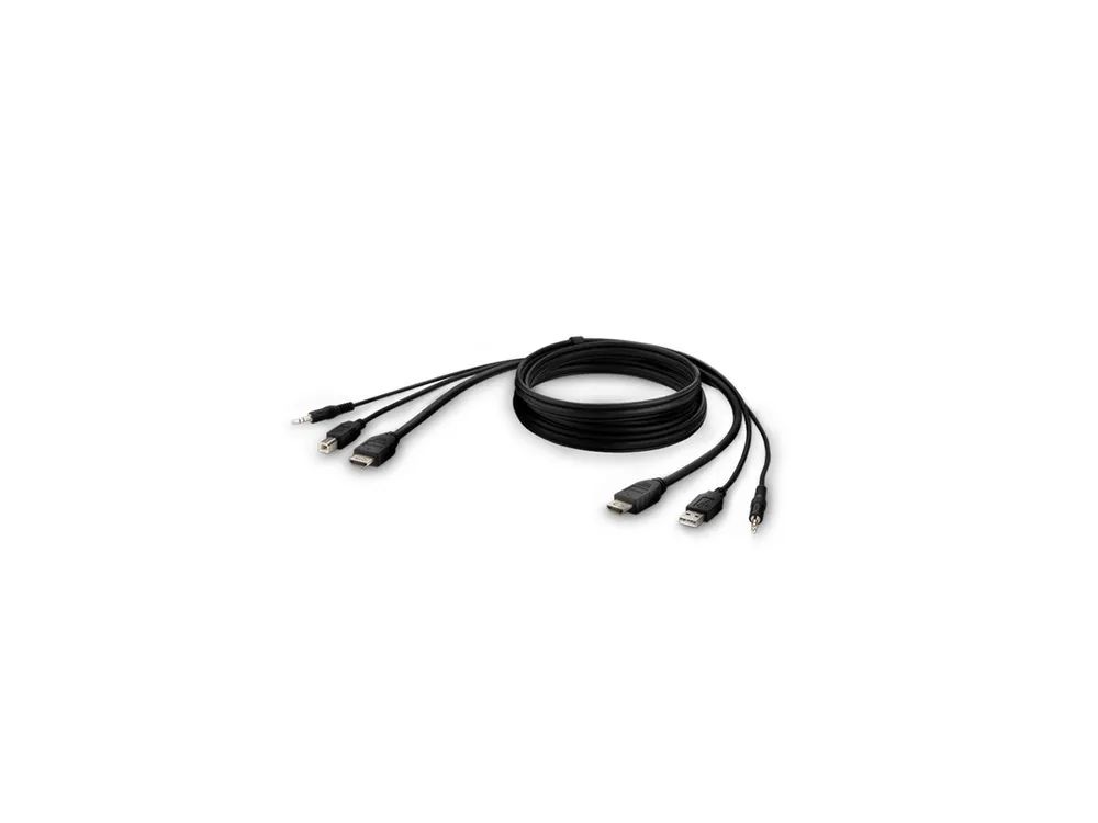 Belkin Secure KVM Combo Cable - Video- / USB- / Audio-Kabel - TAA-konform - USB, Mini-Stecker, HDMI (M)