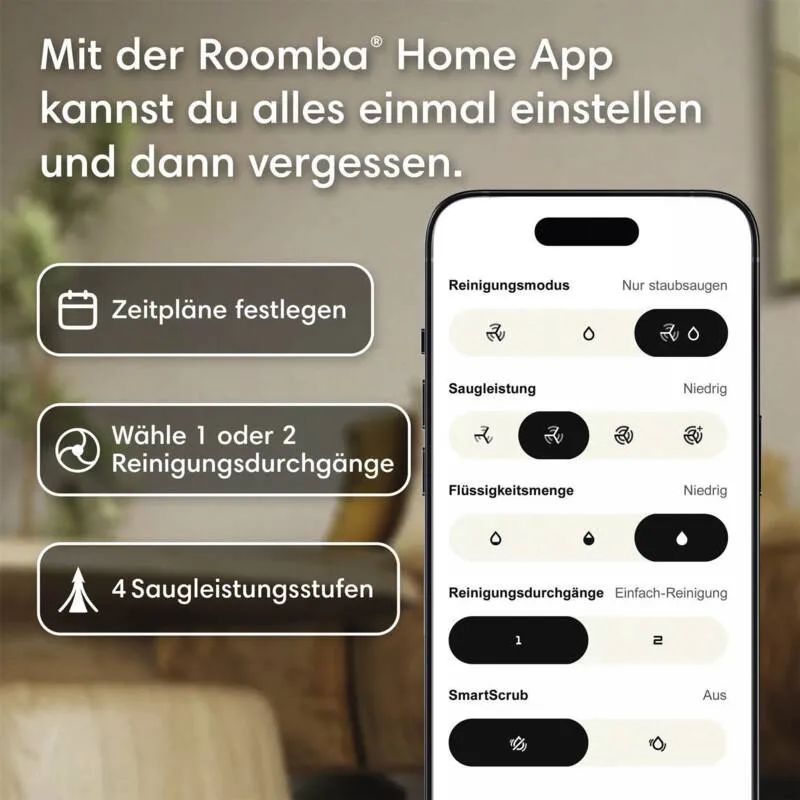 iRobot Roomba Combo 115 - Schwarz