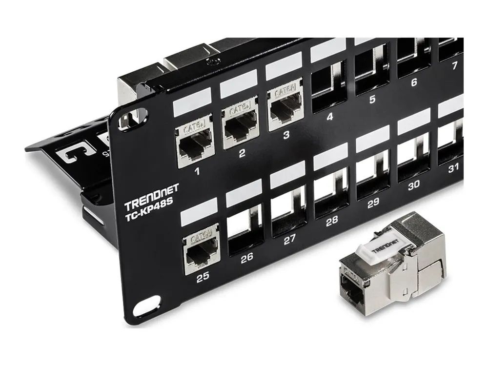 TRENDnet TC-KP48S - Patchpanel (Blindblech) - Rack montierbar - 2U - 48.3 cm (19")