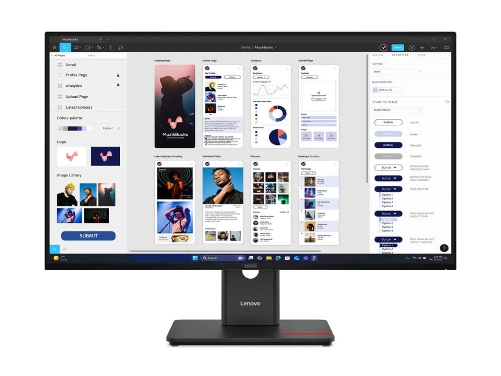 Lenovo ThinkVision T32UD-40 - LED-Monitor - 81.3 cm (32")
