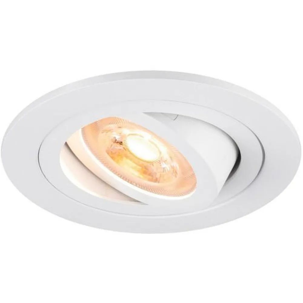 SLV EINBAULEUCHTE RUND 10W GU10 / SLV NEW TRIA 75 WEIß 1007374