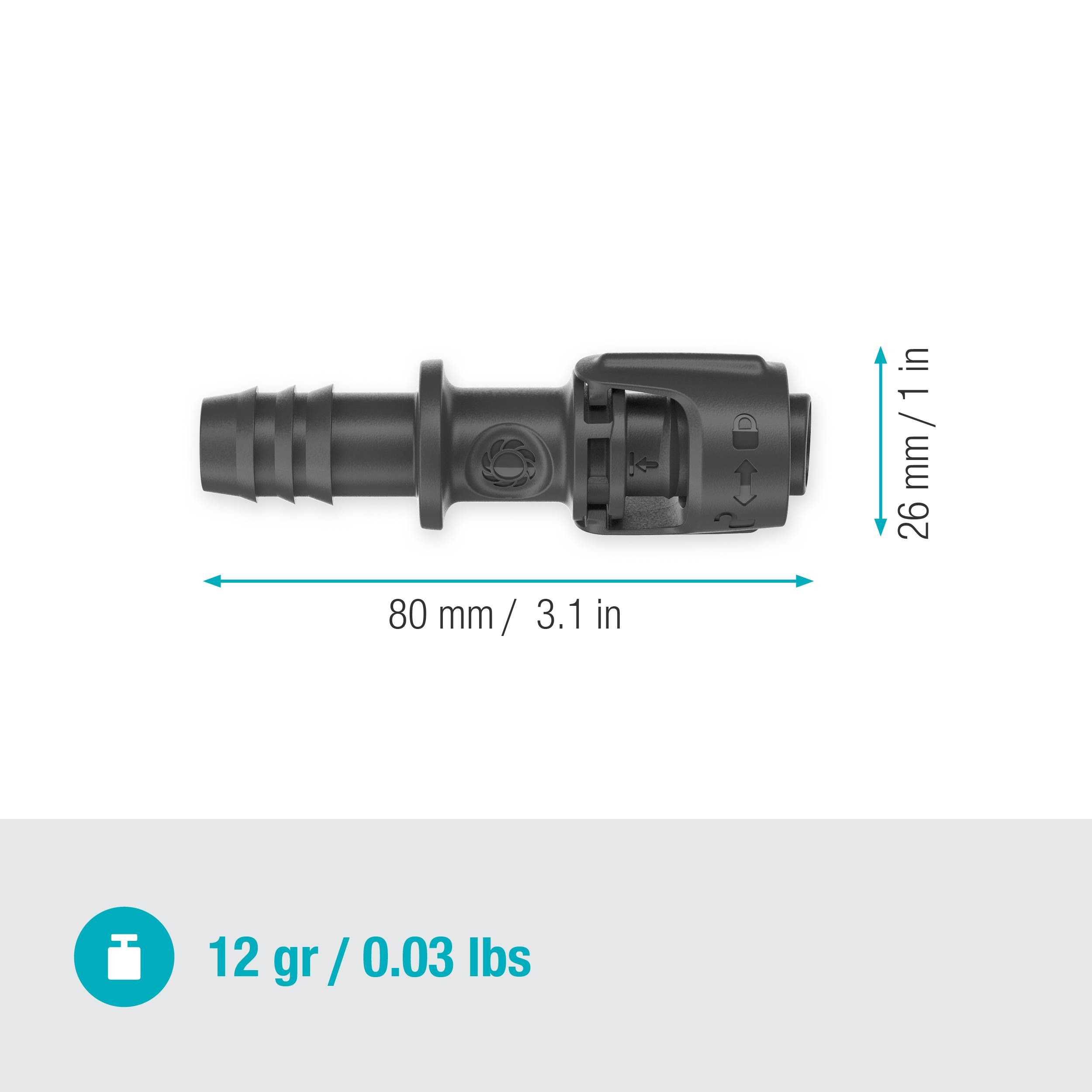 Gardena Micro-Drip-System Universalverbinder 13 mm (1/2") - Inhalt: 1 Stück