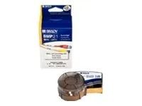 Brady Corporation Brady B-427 - Vinyl - matt - permanenter Acrylklebstoff - halbdurchsichtig, Schwarz auf Weiß - Rolle (25,4 mm x 4,3 m)
