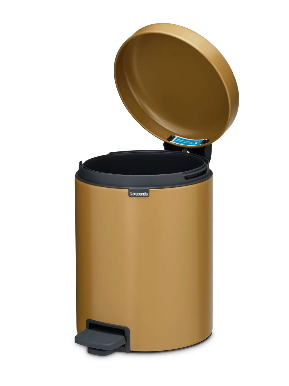 Brabantia NewIcon Treteimer, 5L - Warm Gold
