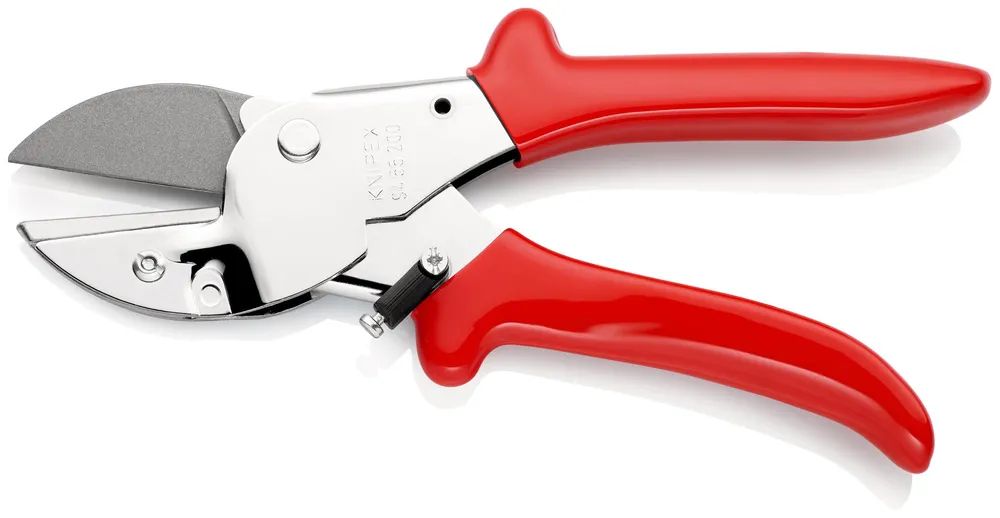 KNIPEX Amboss-Schere mit Kunststoff-Hüllen verchromt 200 mm