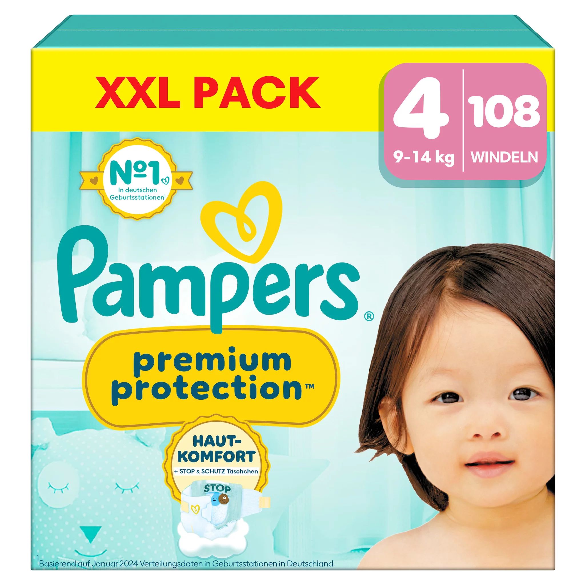 Pampers Premium Protection Gr.4 Maxi 9-14kg XXL Pack