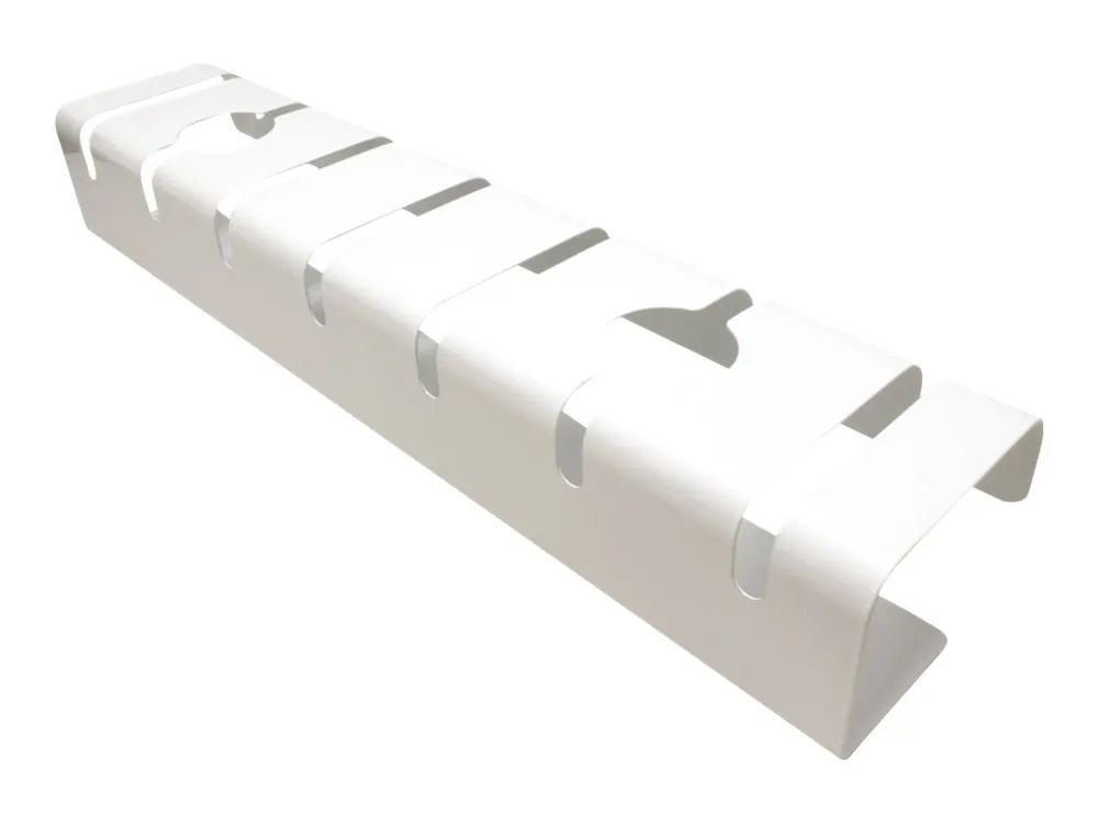 ROLINE Kabel - Organizer - unter Tisch montierbar - weiß (Packung mit 2)