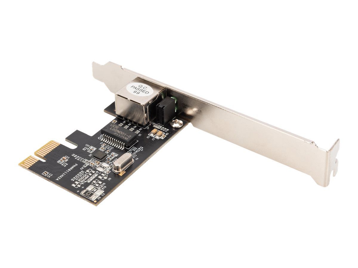 DIGITUS Single Port Gigabit Ethernet Netzwerkkarte, RJ45,PCI Express