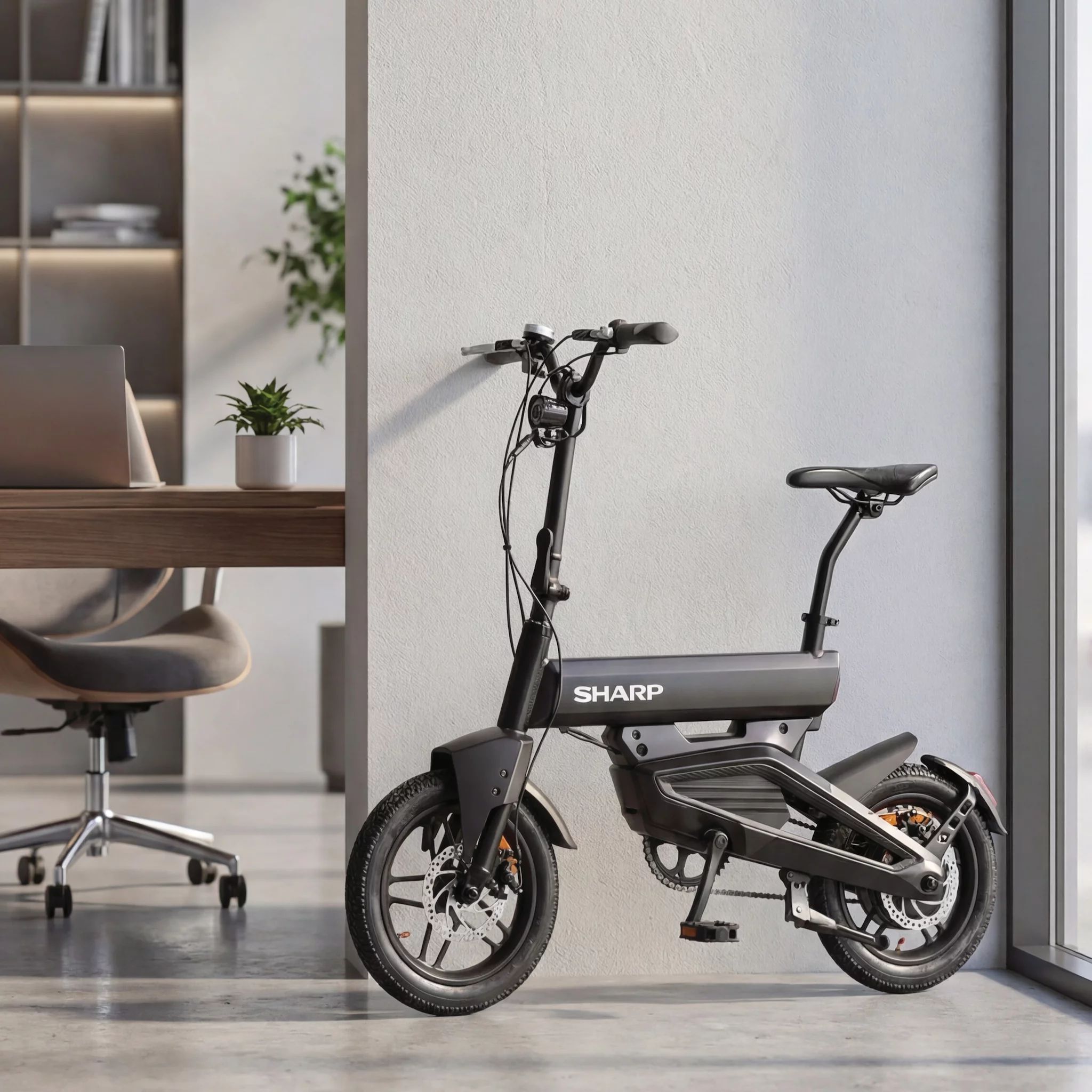 Sharp BK-AD04-EB Micro Mobility Electric Bike - schwarz