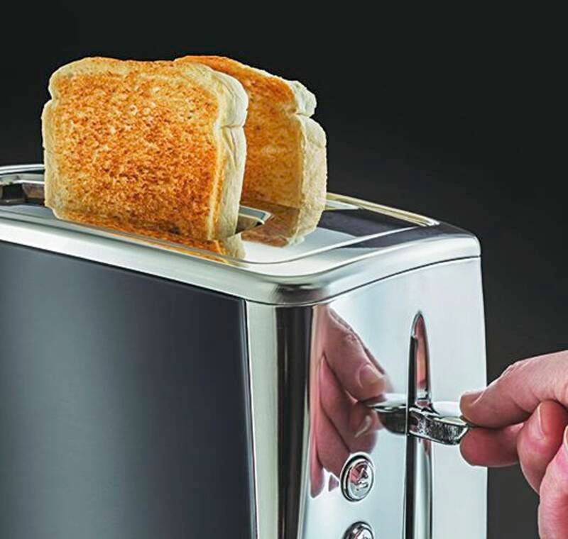 Russell Hobbs Luna Moonlight Grey Toaster
