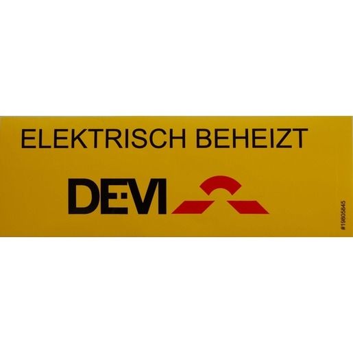 Devi KENNZEICHNUNGSAUFKLEBER / DEVI 19805845