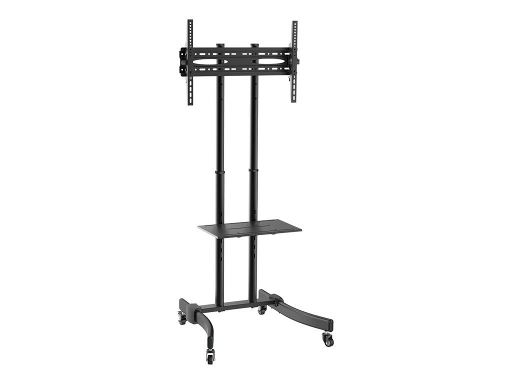 LogiLink Economy - Wagen für Flachbildschirm / AV-Ausrüstung - fester, kaltgepresster Stahl - Bildschirmgröße: 94-177.8 cm (37"-70")